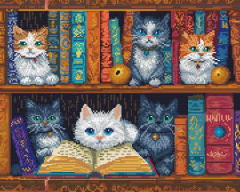LT07 Book Shelf - Diamond Painting - Letistitch