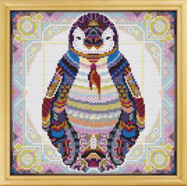 Borduurpakket Mandala Pinguin - 303-1 - Awesome Pattern Studio