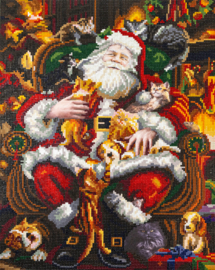 481-081 Paws and Presents - Diamond Painting op houten frame - Letistitch (Limited Edition)