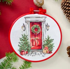 AHM-089 Borduurpakket ABRIS ART - Festive Welcome - Feestelijk Welkom