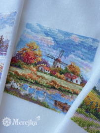 Borduurpakket Autumn - Merejka (278B) Weefstof