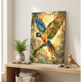 970 - KRALEN BORDUURPAKKET - Colorful Parrot - Kleurrijke Papagaai