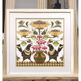 1691  Borduurpakket - Magpies - OVEN