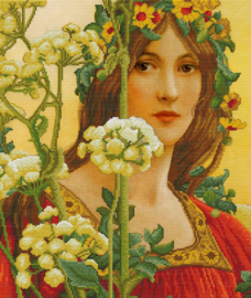 VOORBEDRUKT BORDUURPAKKET OUR LADY OF COW PARSLEY (ELISABETH SONTEL)  - LADYBIRD