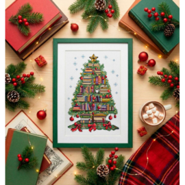 AH-315 Borduurpakket ABRIS ART -  Reader's Christmas Tree
