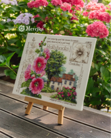 Borduurpakket Hollyhock Cottage - Merejka (314)