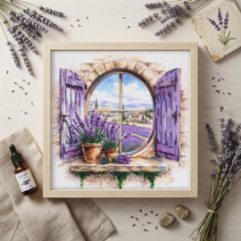 993 - KRALEN BORDUURPAKKET - Lavender Beyond the Window - Lavendel onder het Raam