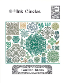 BORDUURPATROON GARDEN STARS - INK CIRCLES