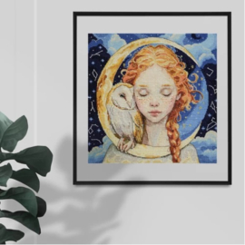 AH-271 Borduurpakket ABRIS ART - Daughter of the Moon - Dochter van de Maan