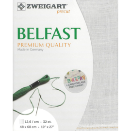 Belfast 32ct (48 x 68 cm) - Zweigart - 100% Linnen - Light Grey - 786