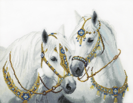 Borduurpakket - Wedding Horses - Momentos Magicos