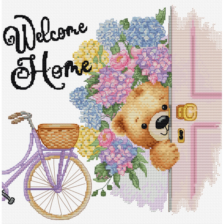 B1433 Borduurpakket Luca-S - Welcome Home - Welkom Thuis