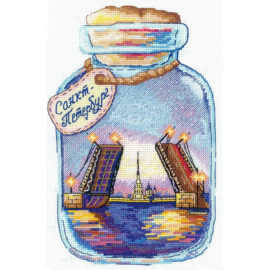 SANG-08 - Cities in GLASS JAR, St. Petersburg - Andriana