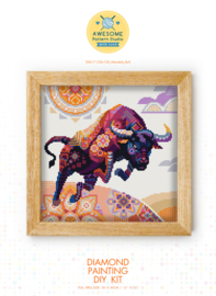 Diamond painting MANDALA Dier volledig STIER