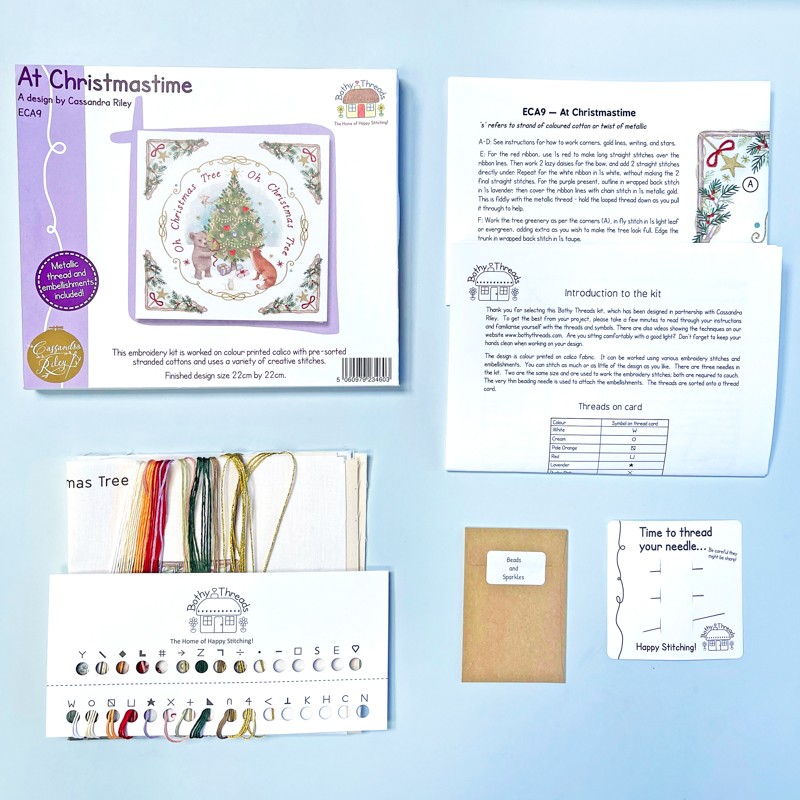 Vrij borduren pakket Cassandra Riley - At Christmastime - Bothy Threads