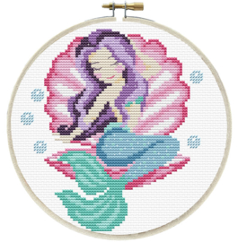 MERMAID DREAMS - LADYBIRD (inclusief houten borduurring)