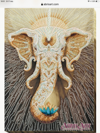 681 KRALEN BORDUURPAKKET ELEPHANT - ABRIS ART