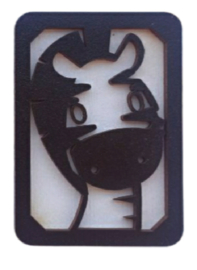 Houten Naaldendoosje Zebra