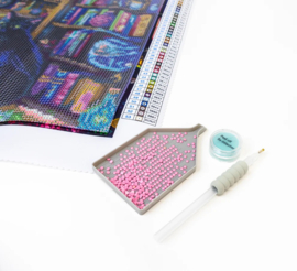 LT11 Charmed Library - Diamond Painting - Letistitch