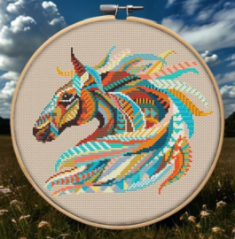 Borduurpakket Mandala Paard - 204 - Awesome Pattern Studio