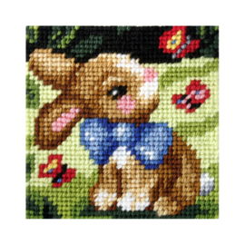 9601 - MY FIRST EMBROIDERY - ORCHIDEA - KONIJNTJE MET STRIK