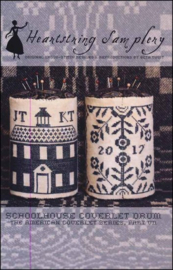 PIN DRUM Schoolhouse Coverlet Drum - Heartstring Samplery