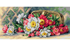 Voorbedrukt stramien After Raoul Maucherat - Flowers of May - ORCHIDEA 24 x 51