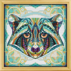 Borduurpakket Mandala Wasbeer - 208-1 - Awesome Pattern Studio