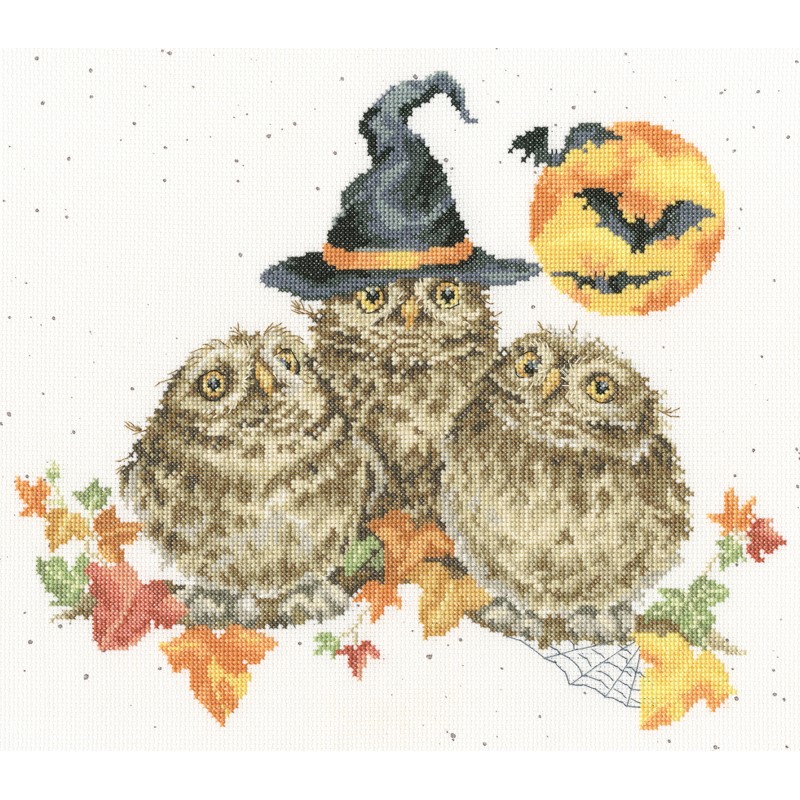 Borduurpakket Hannah Dale - Happy Owl-o-ween - Bothy Threads