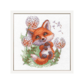 A1022 - Borduurpakket Dandelion Fox - Aine