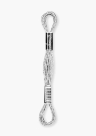 Metallic SILVER - borduurgaren Luca-s - streng van 8 meter - (DMC E168)