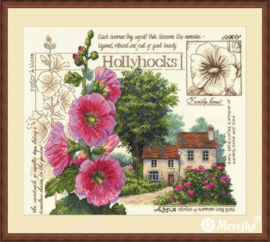 Borduurpakket Hollyhock Cottage - Merejka (314)