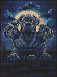 BORDUURPAKKET - Driekoppige hond - full size cover