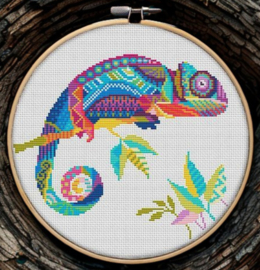 Borduurpakket Mandala Kameleon - 171 - Awesome Pattern Studio