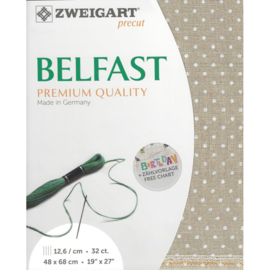 Belfast 32ct (48 x 68 cm) - Zweigart - 100% Linnen - Petit Point Bruin - 5379