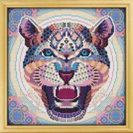Borduurpakket Mandala Luipaard - 274-1 - Awesome Pattern Studio