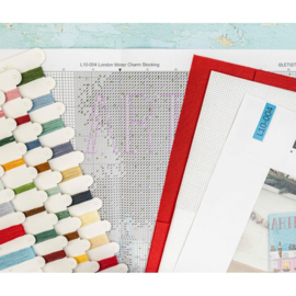 Borduurpakket LETI L10-004 London Winter Charm Stocking - Leti Stitch