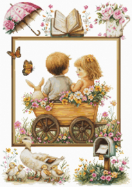 B7043  Borduurpakket Luca-S - The Adventures of The Little Ones - De Avonturen van de kleintjes