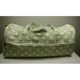 Projectbag - Breitas - Handwerktas - Polka Dots - Groen/Wit
