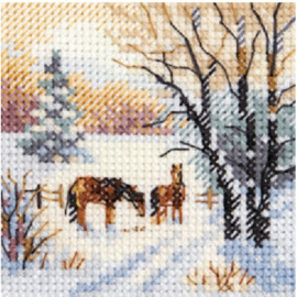 0-238 Winter kwam: Paarden (Winter came. Horses) - Alisa