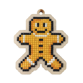 Setje met houten figuurtje DP GINGERBREAD MAN