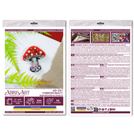 AD241 - KRALEN BORDUURPAKKET Broche -Forbidden Beauty - ABRIS ART