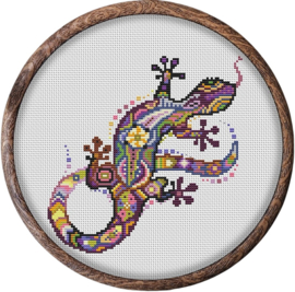 Borduurpakket Mandala Salamander - 258 - Awesome Pattern Studio