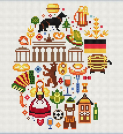 Borduurpakket Duitsland in Icons  (16 count)