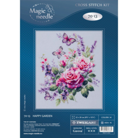 070-013 Borduurpakket Happy Garden - Magic Needle