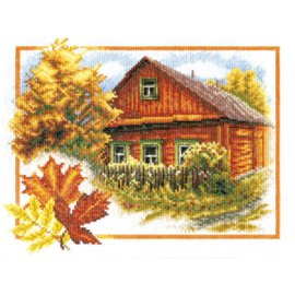 Borduurpakket Autumn In The Village - PANNA