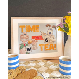 Borduurpakket Wallace & Gromit - Time For Tea! - Bothy Threads