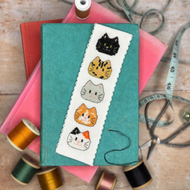 Borduurpakket Bookmark Kitty Cats - The Crafty Kit Company - Boekenlegger Katten