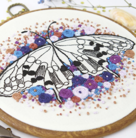 Butterfly (3) - Embroidery (Blauwe Vlinder)