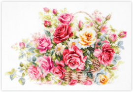 070-019 - Basket with Roses - Magic Needle